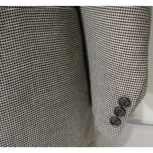 MANZETTI Black White 44R Patch Pocket Sport Coat - Picture 7 of 9